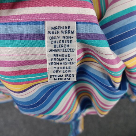 Polo Ralph Lauren Curham Shirt Mens L Multicolor Striped Classic Fit Button Up - Picture 9 of 16